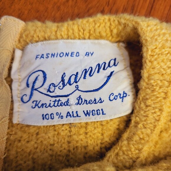 Rosanna~ Sz Sm? ~ VERY VINTAGE Wool 2 Pc Skirt & Shirt Set *Excellent Condition - Picture 8 of 15